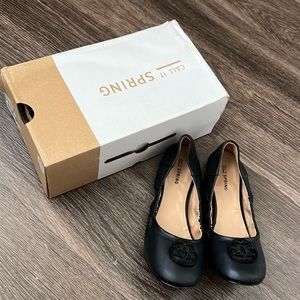 NWT black ballet flats - Call it Spring - Ian Tosca